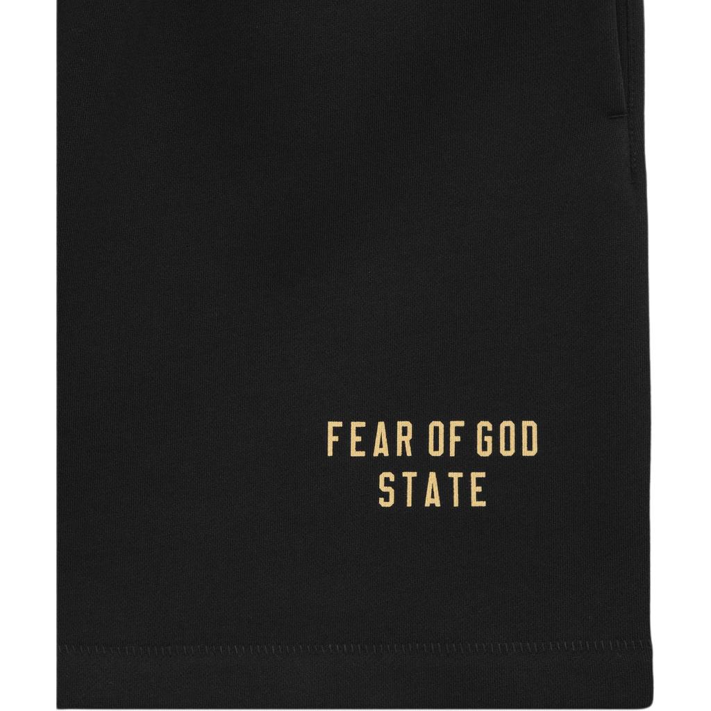 Fear of God Essentials Флисовые футбольные шорты черные мужские 160BT242000F