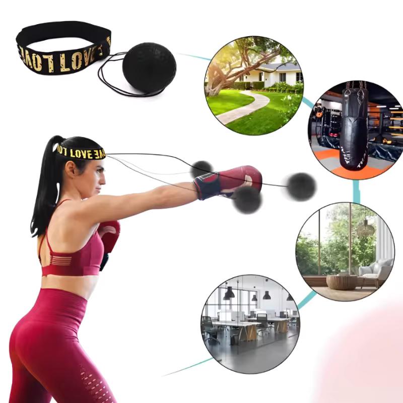 Тренировочный набор для боксерских рефлексов с мячом Speed Punch Ball, профессиональное боксерское тренировочное оборудование для фитнеса