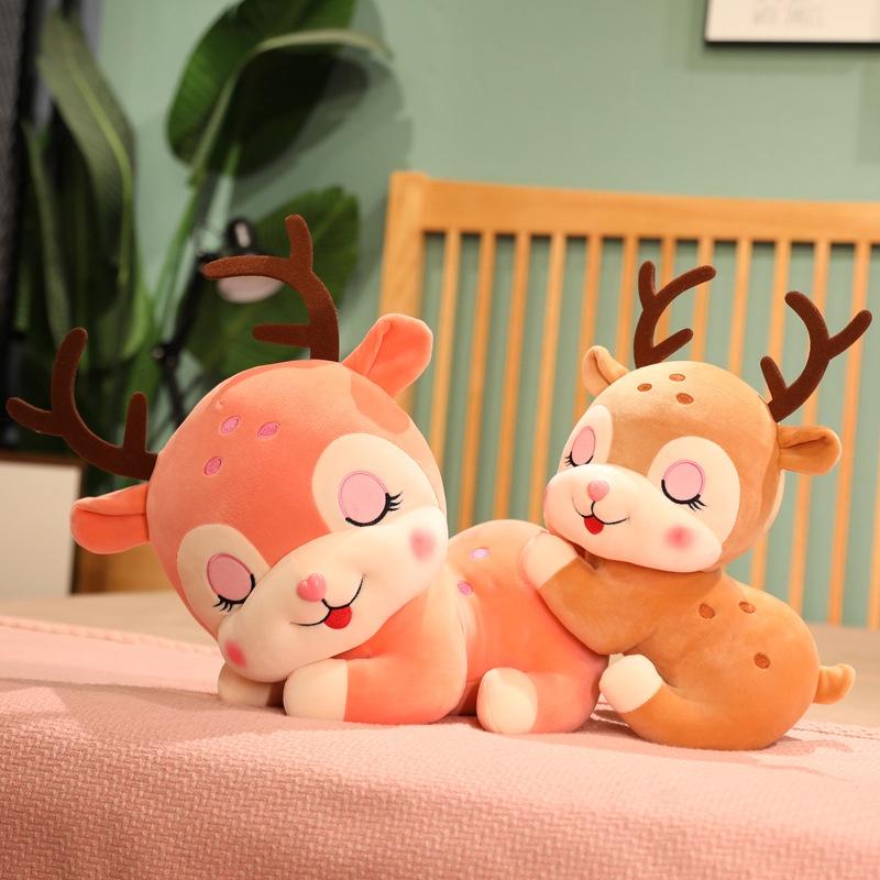 Magical Deer Plush Doll Fluffy Stuffed Animal Water Crystal Super Soft Ideal Gift For Teenagers And Adults