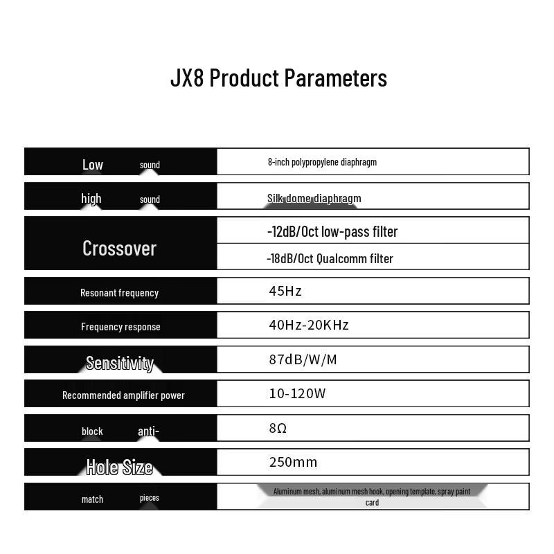 Потолочная система домашнего кинотеатра HiVi JX8 с сабвуфером (Китайская версия)