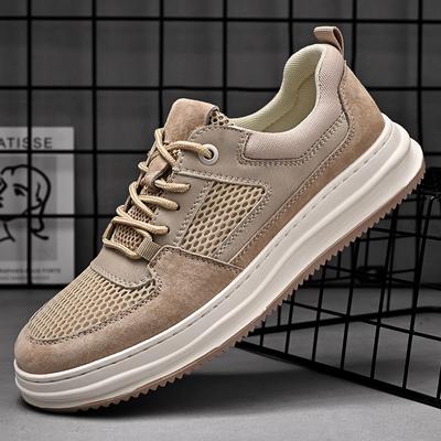 Мода 2024 года, роскошные брендовые универсальные мужские повседневные туфли из кожи для мужчин, стильные мужские туфли для скейтбординга, новые дышащие мужские повседневные летние кроссовки