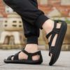 New Summer High Quality Fashion Men Sandal Retro Roman Sandals Outdoor Couples Beach Shoes Comfortable Open-Toe Cloud Slippers