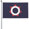 2D Flat, 1pc Multi-size Optional 2D Plane - 2D Door Flag Nivkh People Flag | Outdoor Decorative Polyester Flag, Single-sided Printing, Durable, Suitab