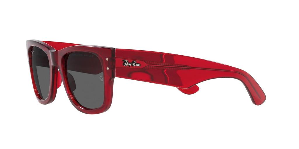 RB0840SF Mega Wayfarer Прозрачный Красно-Серый Размер 52 Солнцезащитные очки Ray-Ban, Оправа/Темная линза,