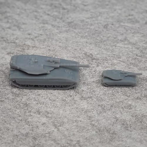 5-Piece DIY Model Kit, 1/700/1/350 Scale Military Model Kit, MK.3 Merkava Main Battle Tank, Unpainted Resin Military Model Kit (1/700 (1.3cm))