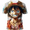 3d Printed One Piece Popular Anime T-Shirt  Japan Harajuku Anime Men Short Sleeve Cosplay Luffy Shirt T-shirt Men's Clothing Top
