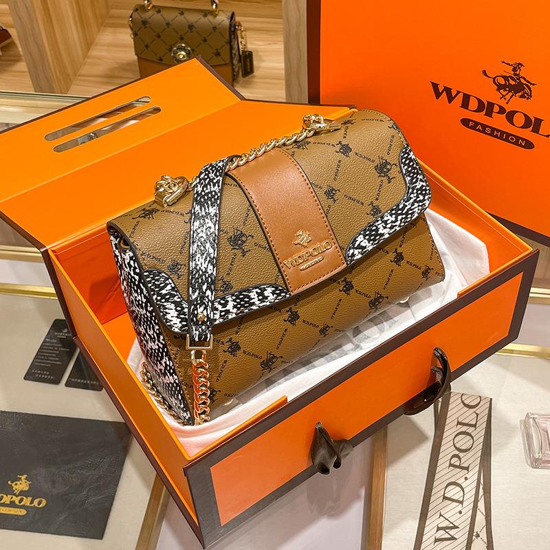 Женская сумка WDPOLO, новинка 2022 года, летняя модная универсальная сумка, сумка со старым цветком, элитная сумка, женская сумка-мессенджер, 2021-28