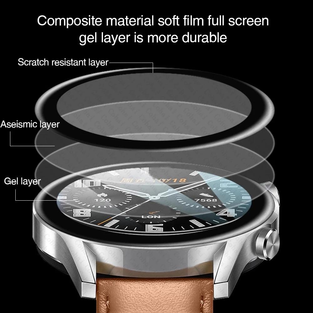 20D мягкое стекло для Huawei Watch GT 3 2 GT3 GT2 Pro 46 мм 42 мм бегунок защитная пленка для экрана аксессуары для смарт-часов