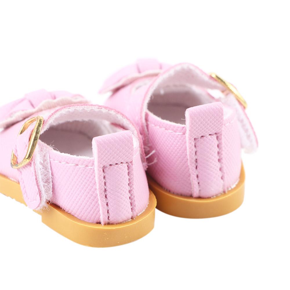 Decorate 5.5cm Cotton Doll 14 Inches Mini Bow Shoes Doll Casual Shoes Doll Shoes Doll Leather Shoes