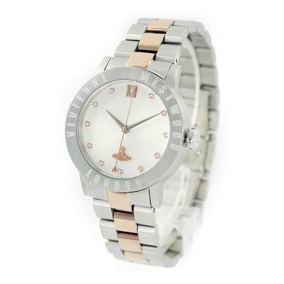 Унисекс Серебряные Золотые Часы Vivienne VV213SLRS Часы Женские [Товар]