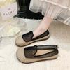 Women's Casual Shoes 2025 Summer New Flip On Mesh Breathable Soft Sole Sandals Lightweight Comfortable Fly Weave Flats