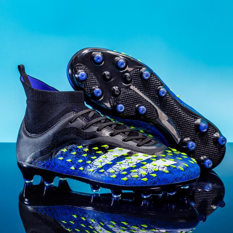 High Top Football Shoes Non-Slip Ag Long Nails Football Shoes Men'S Broken Nails Special Training Shoes Wear-Resistant Football