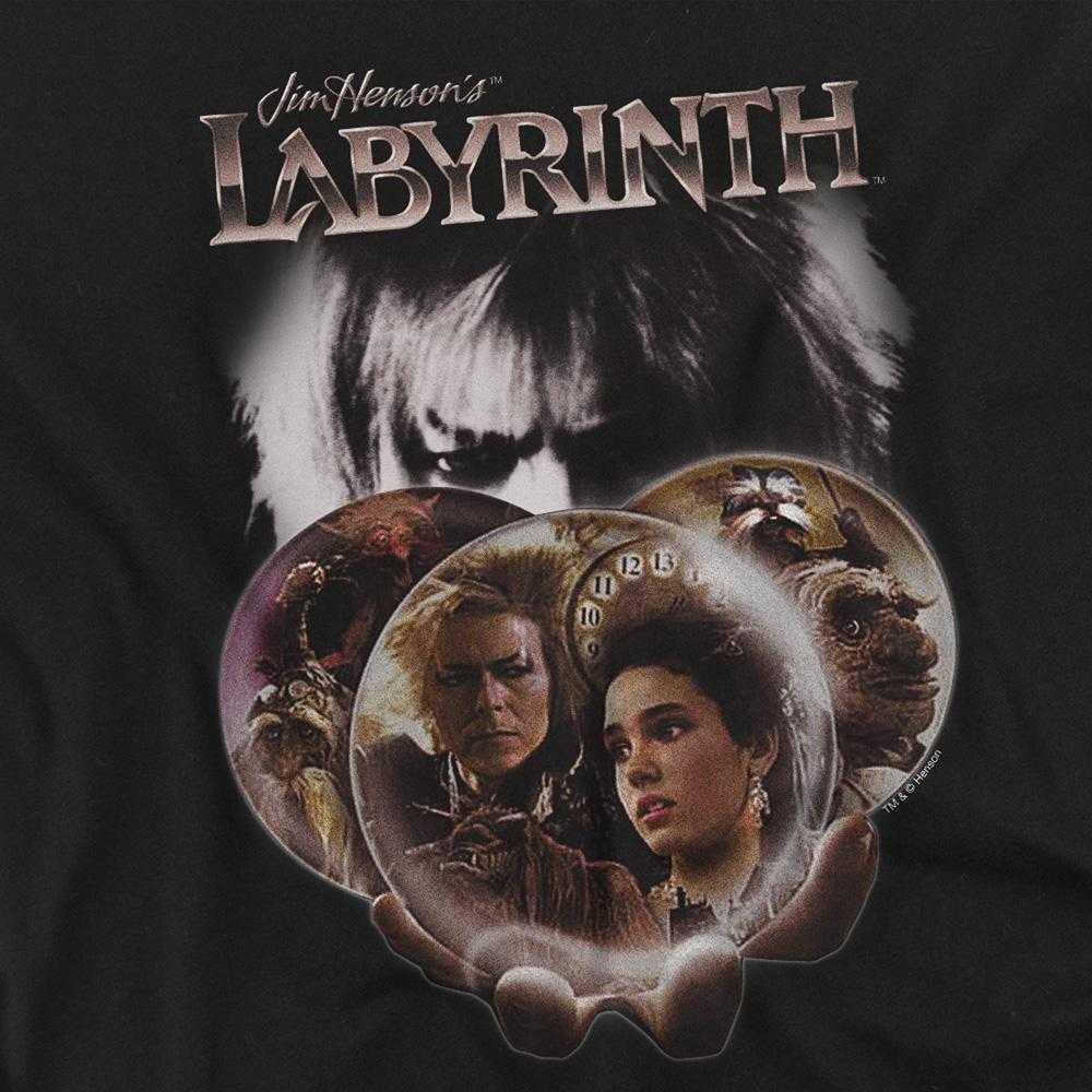 Labyrinth Unisex Adult Globe Long-Sleeved T-Shirt