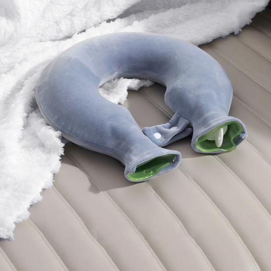 1400 мл U-образная грелка для горячей воды для облегчения боли в шее и плечах, герметичный ПВХ мешок для горячей воды