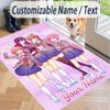 Custom Text Doki Doki Literature Club Pattern Floor Rug Soft Indoor Carpet Mat Living Room Bedroom