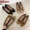 Fashion Luxury Female Shallow Women Ballet Flats Shoes Slip On Footwear Spring Summer Fashion Square Toe Ladies Flats With Shoes