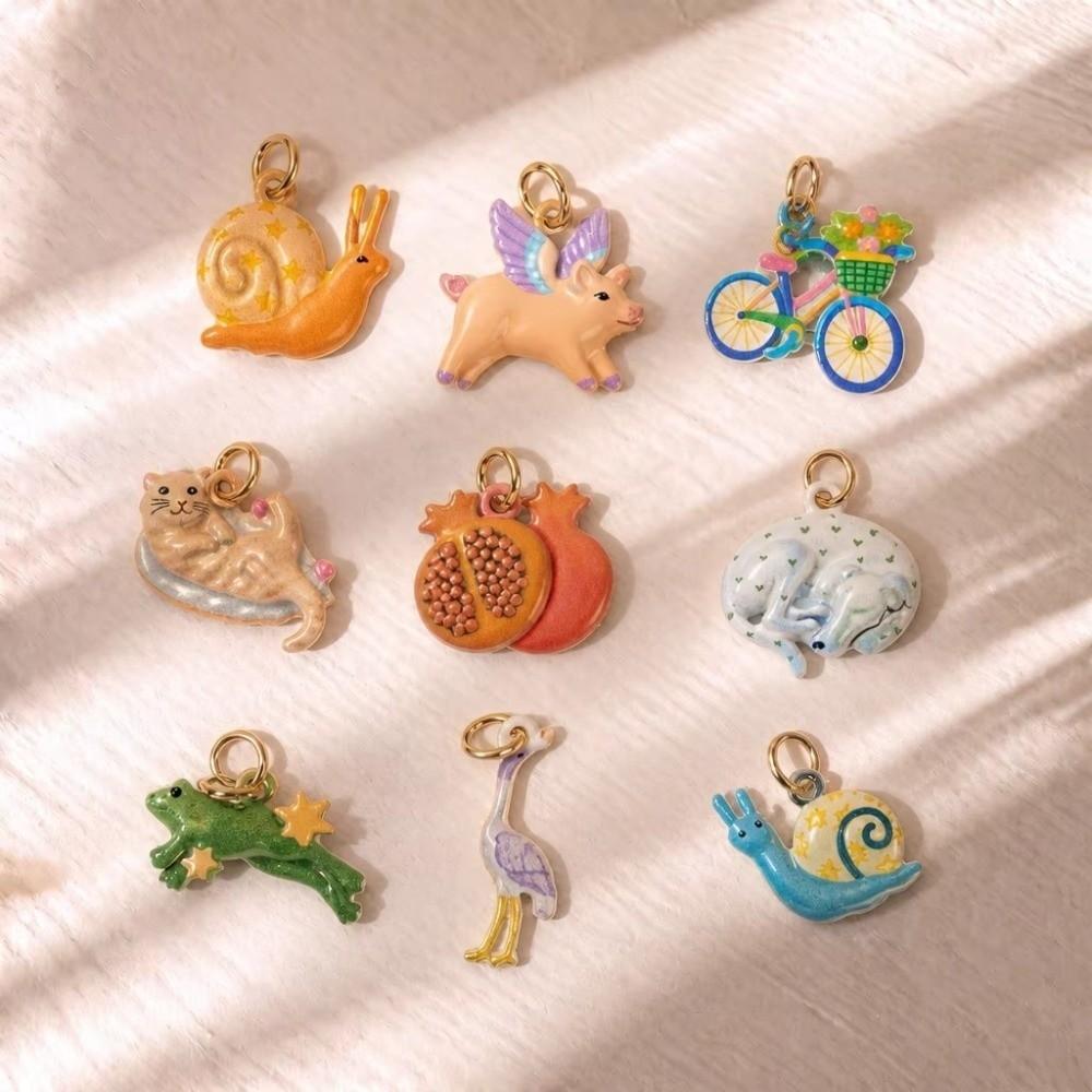 Copper Plated DIY Jewelry Charms Cartoon Animal Design Cartoon Animal Charms DIY Jewelry Making