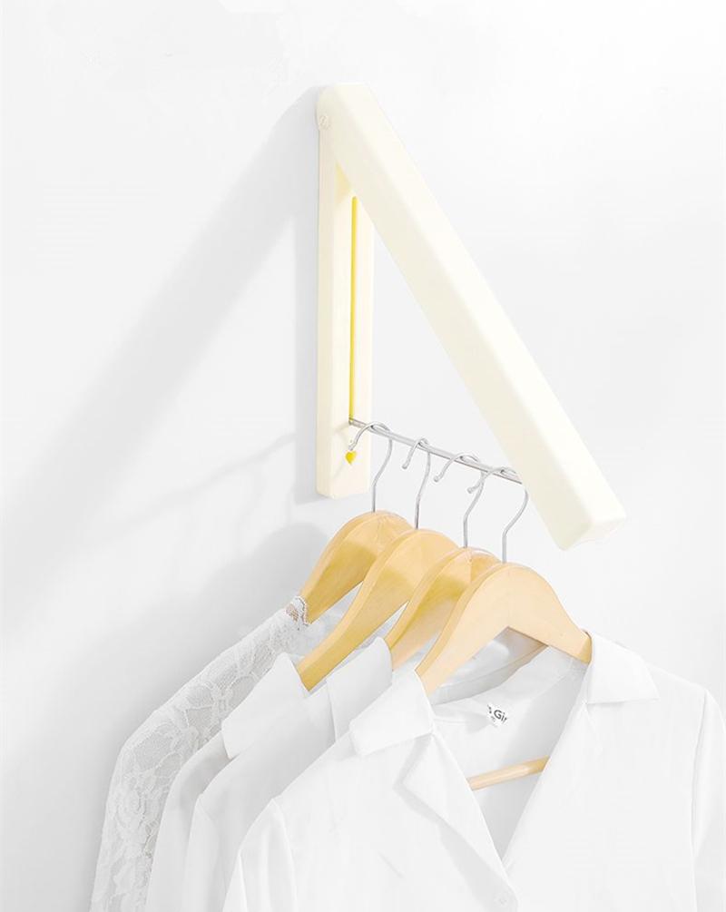 Wall Mounted Clothes Airer Washing Line Coat Shirt Dryer Folding/Pull Out Wall Hanger Space Saving Clothes Cupboard Storage
