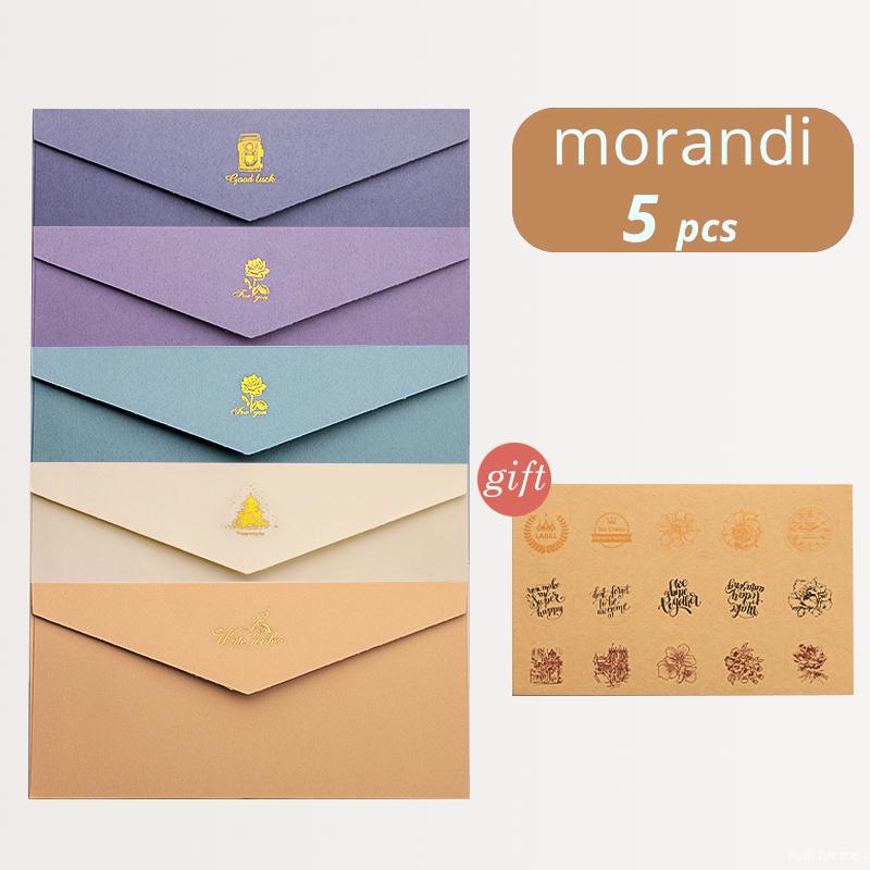 5 шт., винтажная подарочная бумага, конверт, бумага для письма с запечатывающими наклейками для открытки, поздравительной открытки, свадебного приглашения