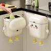 Cartoon Wall Hanging Trash Can Large Capacity Recycle Bin Practical Litter Bins Kitchen