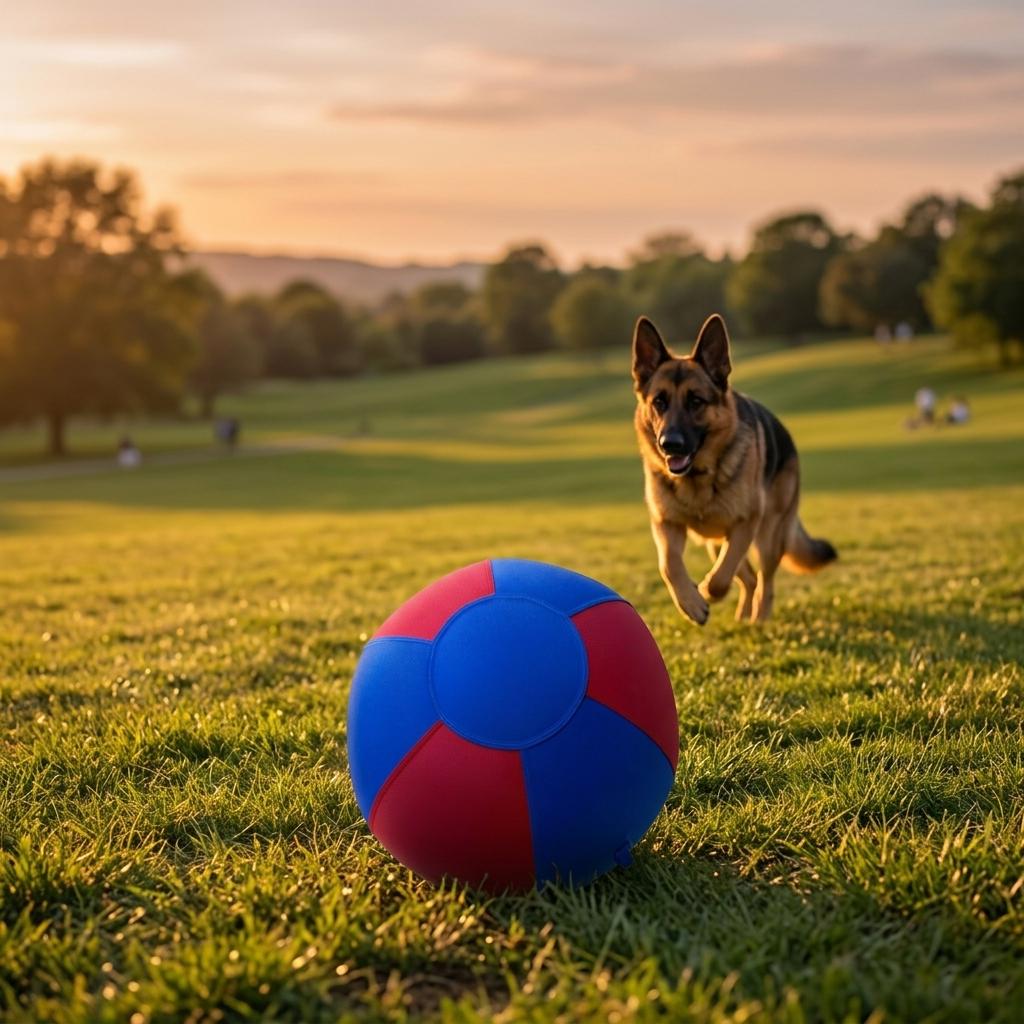 Indestructible Dog Herding Ball 45cm 55cm 65cm Large Size Scratch Resistant Inflatable Toy for Border Collies and Shepherds