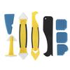 8PCS Plastic Silicon Sealant Scraper Hand Operated Tool for Industrial Hardware Accessory