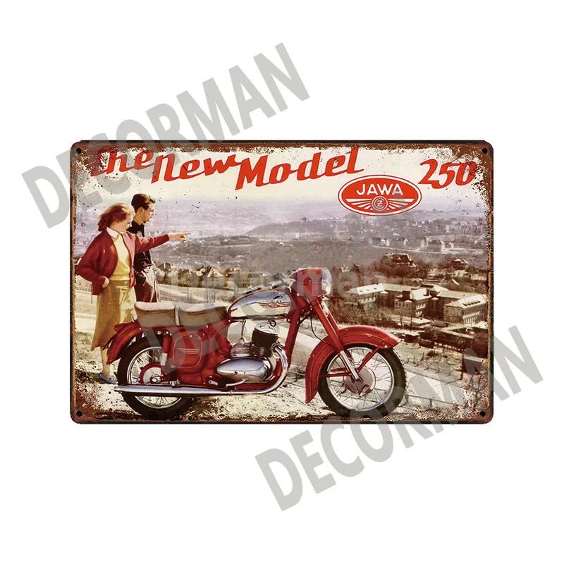 [ DecorMan]  JAWA BSA Мотор Металлические Знаки Постеры Винтажная Живопись Индивидуальный Декор Клуба LTA-1704 винтажный декор
