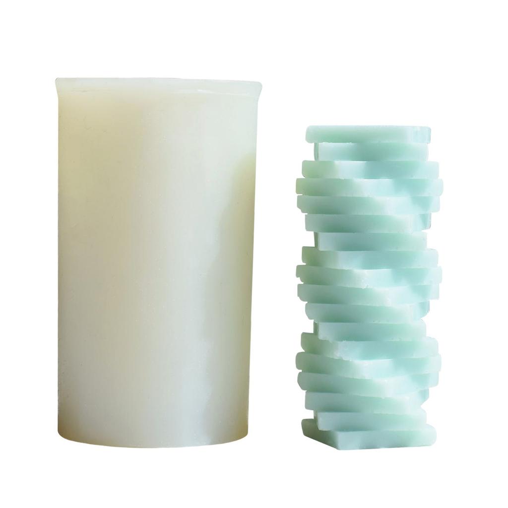Формы для свечей цилиндрической формы Силиконовая форма для изготовления свечей Многоразовая форма для свечей из смолы Формы для литья смолы Силиконовая форма своими руками