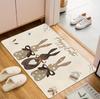 Easter Bunny Pattern Carpet Mat Rug Non-Slip Area Rug Home Decoration for Entryway Living Room Bedroom Decor Welcome Mat Mat