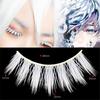 Cosplay Wispy Reusable Natural Fluffy False Lashes Cosplay False Eyelashes White Lashes
