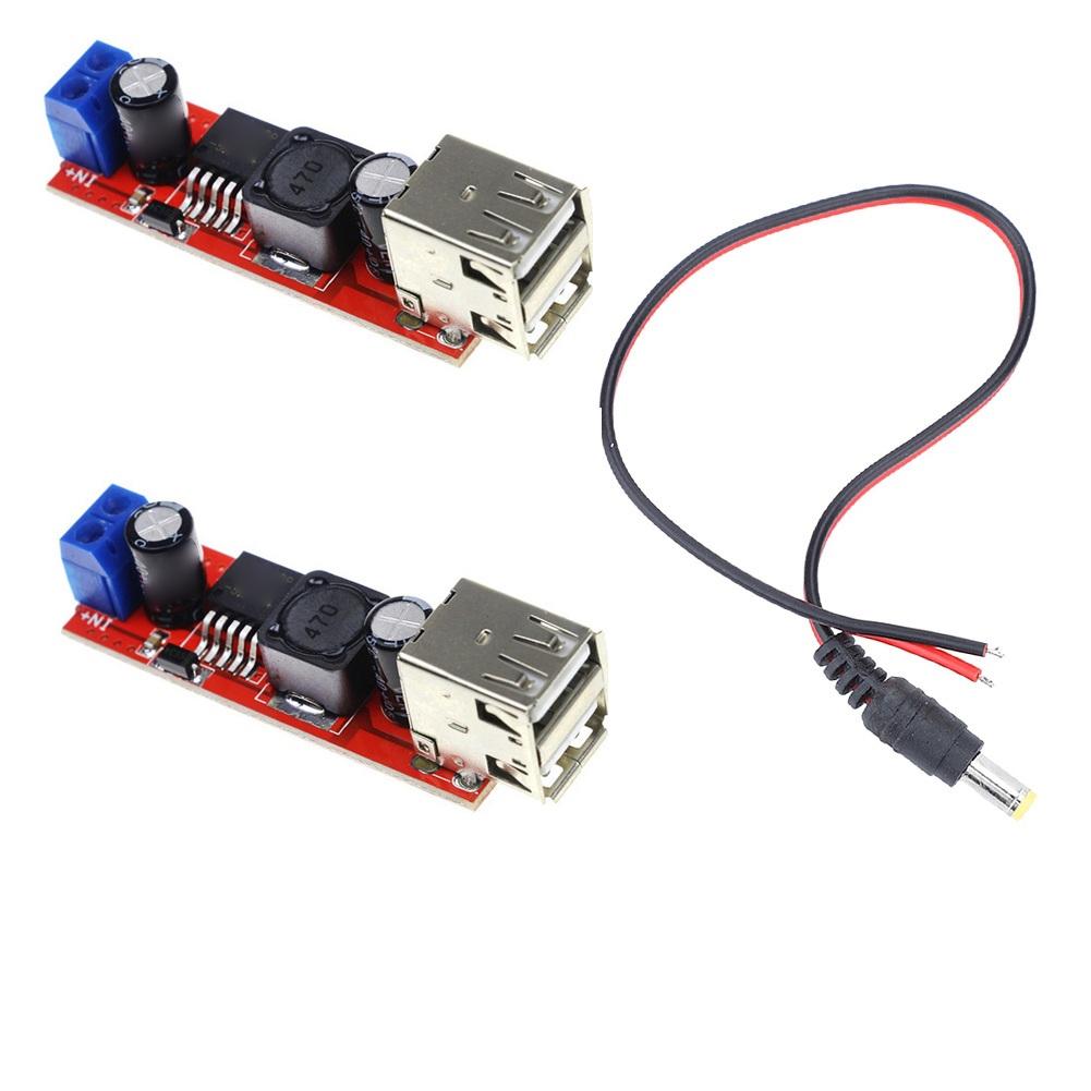 Двойной USB-выход 3A 9V / 12V / 24V / 36V Автомобильный модуль зарядки Понижающий преобразователь Понижающий модуль Аксессуары