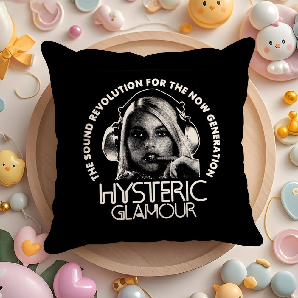 H-Hysteric Glamour Девушка Подушка Чехол Короткий Плюш Двусторонний Принт Домашняя Стирка в Машине Теплая Зимняя Наволочка