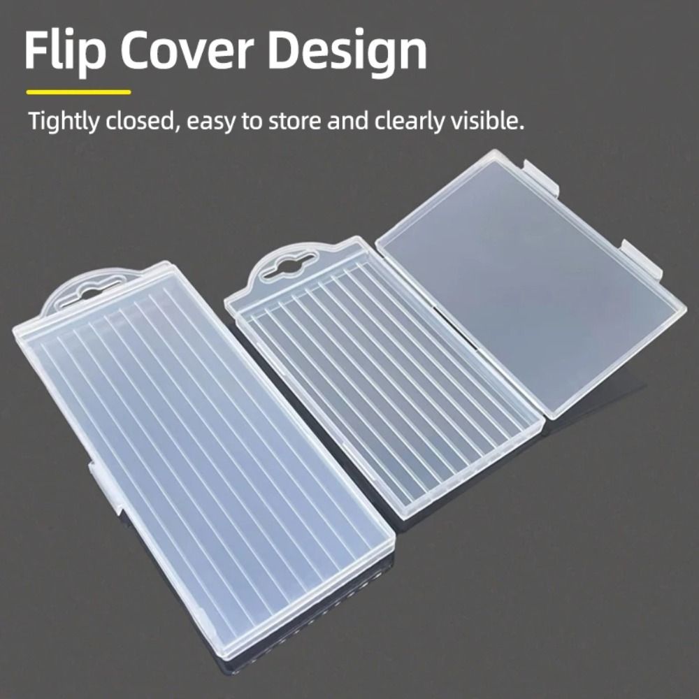 1Pcs 10 Grid Case Tool Parts Storage Case Plastic Hardware Tool Box  for Twist Drill Tap Accessories