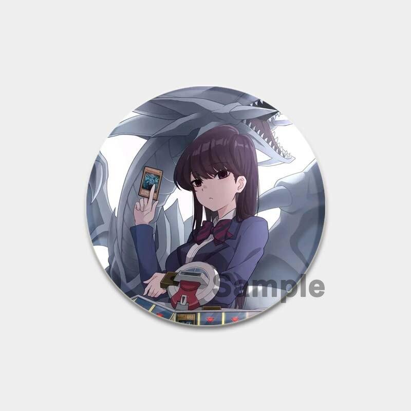 58 мм аниме «Коми может T общаться», булавка с отворотом, значок для косплея с героями мультфильмов, креативные подарки, броши Gujian Одноклассники, милые булавки для рюкзаков