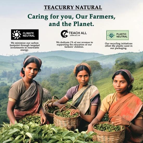 Чай Teacurry Tummy Fat (Упаковка на 1 месяц | 100 грамм россыпью) - Помогает избавиться от лишнего веса в области живота — как для мужчин, так и для женщин