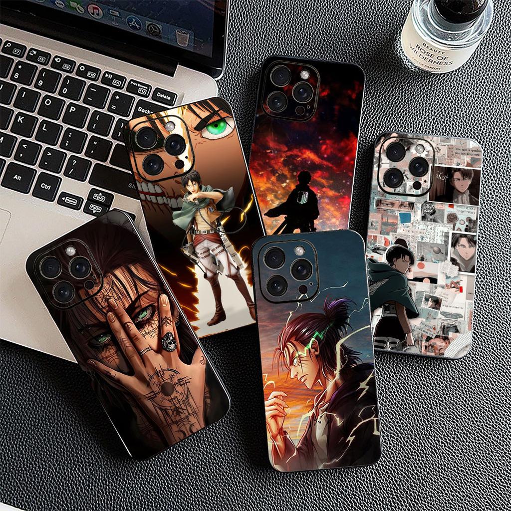 Чехол для Samsung Galaxy S20 S22 S21 FE Ultra Plus A07 A17 A15 A16 A25 A57 A37 Чехол для телефона Комиксы Атака титанов Леви Эрен