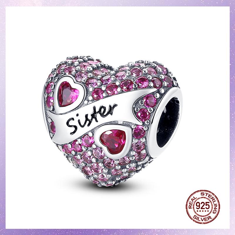 Фиолетовые Шармы Медный Fit Оригинальный Подвесной Браслет Бабочка Стекло Сердце Перо Клип Шарм Подвеска Светящаяся Бусина DIY Ювелирные Изделия