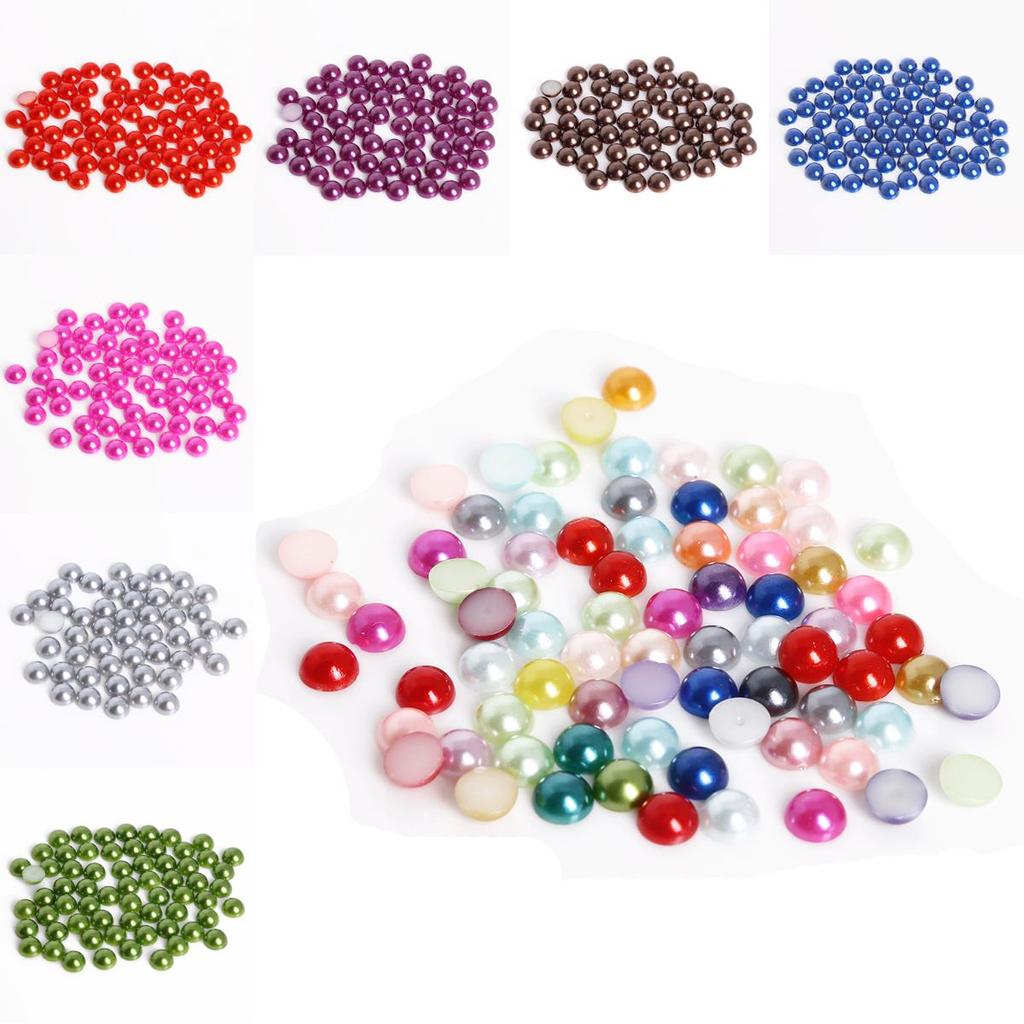 1,5-14 мм полукруглые жемчужные бусины с плоской задней частью, АБС-пластик, искусственный жемчуг, бусины для скрапбукинга, украшение «сделай сам», шитье для изготовления ювелирных изделий