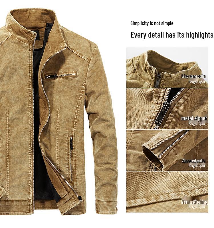 Мужская джинсовая куртка приталенного кроя, осень 2018 - Модный топ в корейском стиле