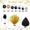Balls Cake Toppers Palm Leaves Cake Decorations for Birthday Wedding Baby Shower Party Supplies
