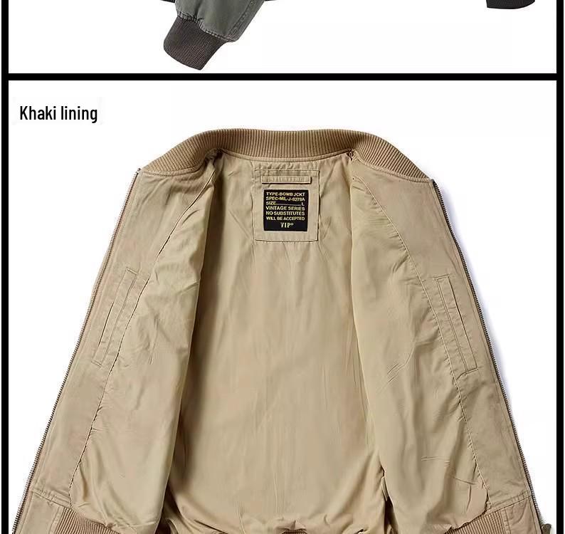 Мужская модная бейсбольная куртка - Весна, Осень, Зима, Повседневный стиль пилота