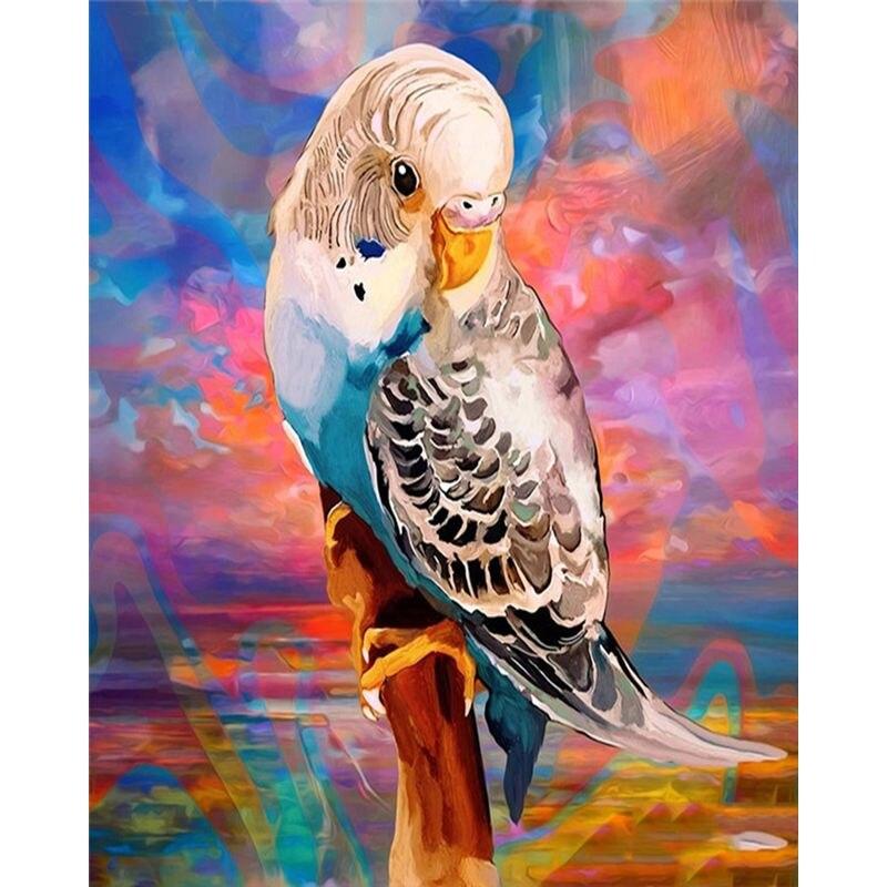 5D круглая алмазная живопись Цветная птица животное для детей и взрослых картина вышивка мозаика дизайн ремесла домашний декор подарок