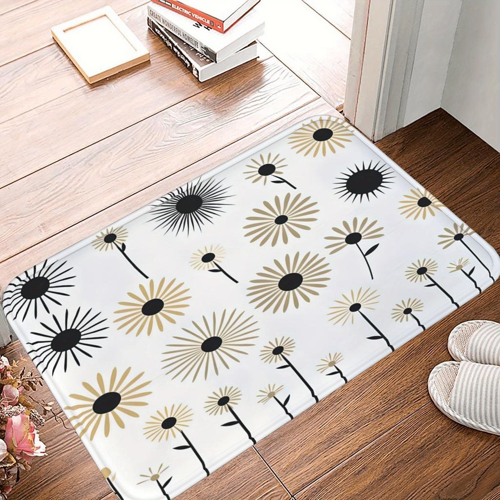 1 шт. Синий коврик для кухни с рисунком бантика, нескользящий коврик для двери, поп-дизайн, коврик для ванной, коврик для ванной, ковер для дома, для раковины, прачечной, декор