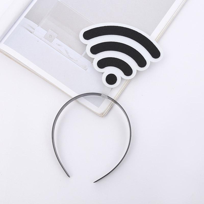 Креативная повязка на голову для фестиваля мультфильмов: Забавный дизайн вопроса и восклицательного знака