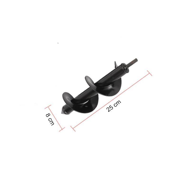 Спиральное сверло для садовых электроинструментов, земляной бур, шнек, семена, растения, посадка цветов, инструмент для копания ям, 9 размеров