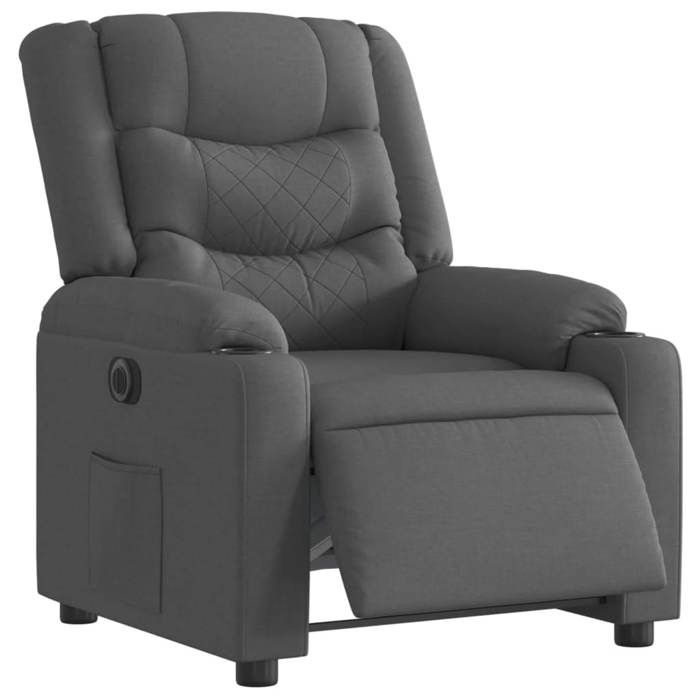VidaXL Fauteuil Inclinable Électrique, Chaise de Relaxation avec Dossier et Repose-pied Réglables, Siège de Salon Salle de 3206568