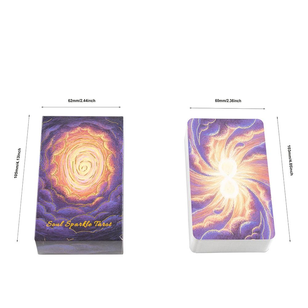 Колода Таро Soul Sparkle 10,3*6 см, колода Таро из 78 карт для соединения с красотой вашей души