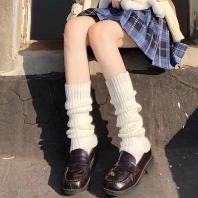 Весенние гетры Лолита носки женские вязаные теплые чехлы для ног женские теплые женские осенние вязаные крючком куча куча носков манжеты для сапог