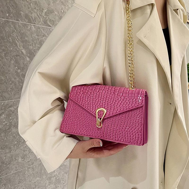 Yogodlns Luxury Flap Shoulder Bag For Women PU Leather Underarm Bag Fashion Small Square Crossbody Bags Purse Totes