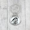 Mustang - Keychain with a Horse, Keychain with a Print, Personalized Pendant from the Art-Dog Brand